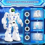 BAZOLOTA Robot Toys for Kids, Programmable Remote Control Robot with Walking, Sliding, Singing and Dancing, RC Gesture Sensing Control Smart Robots for Age 3-12 3-5 Kids Christmas Birthday