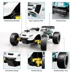 Tecnock RC Cars Remote Control Car for Kids, 1:18 Scale 20 KM/H 2WD Offroad Buggy, 2.4GHz RC Racing Car with USB-C Easy Charging & 50 Mins Playtime, Toys Gifts for Boys & Girls