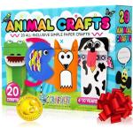 Craftikit® 20 Award-Winning Animal Toddler Arts and Crafts for Kids Ages 3-10 Years, All-Inclusive Animal Craft Kits, Fun Toddler Craft Box for Girls, Boys in Preschool