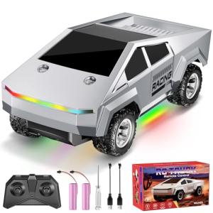 ValueTalks 1:24 RC Car Toys, All Terrain High Speed 2WD RC Truck with Light and Loadspace, 2.4GHz Off-Road Vehicles Remote Control Car, Electric Vehicle Toys Gift for Boys Girls Age 3+