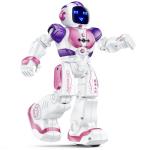 Ruko 6088 Dancing Robot for Girls with APP Control, Remote Control, Gesture Sensing Control, Interactive LED Faces, QA Games Rechargeable Programmable Robot Toys for 3 4 5 6 Years Kids, Pink Purple
