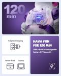 Ruko 6088 Dancing Robot for Girls with APP Control, Remote Control, Gesture Sensing Control, Interactive LED Faces, QA Games Rechargeable Programmable Robot Toys for 3 4 5 6 Years Kids, Pink Purple