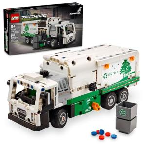 LEGO Technic Mack LR Electric Garbage Truck Toy, Buildable Kids Truck for Pretend Play, Great Gift for Boys, Girls and Kids Ages 8 and Up who Love Recycling Toys and Vehicles, 42167