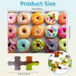 Jeacirio 100 Piece Puzzles for Kids Ages 4-8 - Dogs Flowers Donuts Cats Puzzles - Large Puzzle for Senior Jigsaw Puzzle for Kids Ages 4-6 6-8 8-10 Year Old Educational Toys Gifts 4-Pack 15"x11"