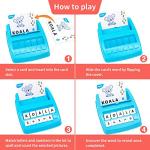 Learning Educational Toys 2 in 1 Matching Letter and Number Games for Boys and Girls Sight Words Recognition Flash Cards Kindergarten Teaching Tools Preschool Learning Materials for Kids Ages 3-7