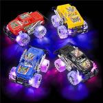 Light-Up Monster Truck Toys (2-Pack) – Push-&-Go Cars with Glowing Wheels – Birthday Gift for Toddlers, Boys & Girls Ages 3+ – Durable Friction-Powered Trucks – Batteries Included
