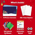 Skillmatics Foil Fun – Mess-Free Holiday Art & Craft Kit for Kids, DIY Creative Activity, Travel Game, Stocking Stuffer & Christmas Gift for Boys & Girls Ages 4, 5, 6, 7, 8, 9
