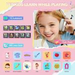 NBKLS Kids Watch for Girls 4 5 6 7 8 9 10 Years Old Gifts, Smart Watch for Kids with 26 Puzzle Games, HD Touch Screen, Flashlight, Learn Cards, Audiobook, Toddler Toys Christmas Birthday Gifts