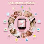 NBKLS Kids Watch for Girls 4 5 6 7 8 9 10 Years Old Gifts, Smart Watch for Kids with 26 Puzzle Games, HD Touch Screen, Flashlight, Learn Cards, Audiobook, Toddler Toys Christmas Birthday Gifts