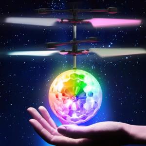 Flying Orb Ball, Magic Hover Flying Ball Toy with Rechargeable, Light Up Floating Balls Indoor Outdoor Toys Gifts for Bithday Boys Girls Ages 6 7 8 9 10+ Year Old