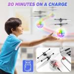 Flying Orb Ball, Magic Hover Flying Ball Toy with Rechargeable, Light Up Floating Balls Indoor Outdoor Toys Gifts for Bithday Boys Girls Ages 6 7 8 9 10+ Year Old