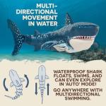 Terra by Battat - Remote Control Shark – Realistic Moving RC Shark Toy for Water Play & Swimming Pools – Fun RC Pool Ocean Lake Toys for Kids – Battery-Operated Floating Toy