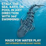 Terra by Battat - Remote Control Shark – Realistic Moving RC Shark Toy for Water Play & Swimming Pools – Fun RC Pool Ocean Lake Toys for Kids – Battery-Operated Floating Toy