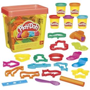 Play-Doh Fun Tub Set, 19 Accessories & Reusable Storage Container, Preschool Toys, Kids Arts & Crafts, Christmas Stocking Stuffer Gifts, Ages 3+ (Amazon Exclusive)