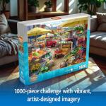 Wonder Forge Farmer's Market Day 1000 Piece Jigsaw Puzzle for Adults | Unique, Perfectly-Fitting Pieces | Fun, Vibrant Imagery | Amazon Exclusive