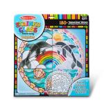 Melissa & Doug Stained Glass Made Easy Craft Kit: Dolphins - 180+ Stickers