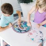 Melissa & Doug Stained Glass Made Easy Craft Kit: Dolphins - 180+ Stickers