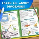 National Geographic Kids Stained Glass Kit - Glow in The Dark Dinosaur Toys, Kids Arts and Crafts Set, Window Sun Catchers, Kid Crafts Ages 4-8, Window Art Craft Kit, Suncatcher