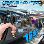 AONEPTR Remote Control Car, All Terrain Remote Control Truck for Boy, 2.4GHz Rc Car with Bodylight and Two Rechargeable Batteries, 20KM/H Monster Truck Toys