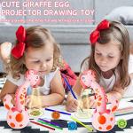 KETIEE Drawing Projector for Kids, Tracing and Drawing Projector Toy with Light & Music, Children Smart Projector Sketcher, Kids Art Projector with 72 Stencils for Boy Girl 3-8 Years Old (Pink)