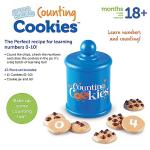 Learning Resources Smart Counting Cookies - Chocolate Chip Play Food, Preschool Activities, Toddler Sensory Toy, Play Kitchen Accessories, Sorting and Stacking, Fine Motor Numbers , Math Games