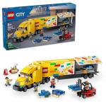 LEGO City Yellow Delivery Truck Toy - Semi Truck Building Toy for Boys & Girls, Ages 8+ Years - Gift for Christmas - Pretend Play W/ 3 Minifigures - 60440