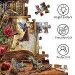 TangMosaic Magic Book Jigsaw Puzzles, 1000 Piece Puzzle for Adults, Family Puzzles Game, Fun Relaxing Challenging, Interlock Perfectly No Dust, Home Wall Decor, Gift for Christmas Valentine Parents