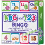 Party Hearty Alphabet and Number, ABC and 123 Bingo Board Game for Kindergarten and Preschool Kids Learn to Read Fun 2 Versions for Ages 4 and Up (Food Edition)