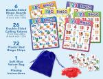 Party Hearty Alphabet and Number, ABC and 123 Bingo Board Game for Kindergarten and Preschool Kids Learn to Read Fun 2 Versions for Ages 4 and Up (Food Edition)