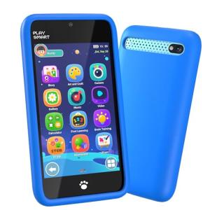 MOMILLA Toys Kids Smart Phone, 3.97" Screen Dual Cameras w/ 21 Stickers, Christmas Birthday Gifts for Kids, 16GB Toddler Learning Cell Phone with Games, Boys Girls Toys for Age 3 4 5 6 7 8 9 Year Old
