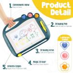 Magnetic Drawing Board, Toddler Toys for Age 1 2 3 Boys Girls, Sketch Pad, Birthday Easter Christmas Halloween Kids Toy Gifts for Boys and Girls