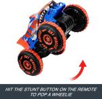 Hot Wheels Monster Trucks Remote Control Toy Vehicle, Large-Scale RC Tiger Shark Climber with 3 Modes of Play for Racing, Climbing & Stunting