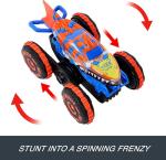 Hot Wheels Monster Trucks Remote Control Toy Vehicle, Large-Scale RC Tiger Shark Climber with 3 Modes of Play for Racing, Climbing & Stunting