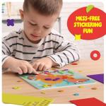 Dan&Darci Foam Sticker Art Craft for Kids - Toddler Arts & Crafts for Ages 3-5 - Boys 4-6 Birthday Gift & Stocking Stuffer