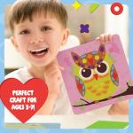 Dan&Darci Foam Sticker Art Craft for Kids - Toddler Arts & Crafts for Ages 3-5 - Boys 4-6 Birthday Gift & Stocking Stuffer