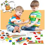 Learning Educational Toys for 2 3 4 5 6 Years Old Boys Girls, See & Spell Matching Letter Game with Alphabet Cards for Kids, Preschool CVC Word Builders Toy, Christmas Birthday Gifts for Age 2-4 4-6