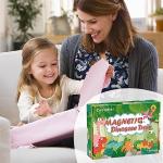 Zeoddler Toys for Toddlers, 11 Magnetic Wooden Dinosaur Train Set, Montessori Toys for Toddlers, Preschool Educational Material for Kids, Birthday Gifts for Boys, Girls