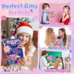 MDINGTD Toys for 4 5 6 7 8+ Year Old Girls, Poke Art Flower Bouquet with 8 Flowers & 2 Butterflies Arts and Crafts for Girls Ages 4-8 DIY Creative Activity Birthday Xmas Gifts Craft Kits