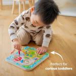 HABA Busy Board for Toddlers 2-4: Town Magnetic Maze Puzzle Game - Toddler Travel Toys for Preschoolers