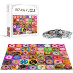 Nattork Jigsaw Puzzles 500 Pieces for Adults, Families (Donuts) Pieces Fit Together Perfectly