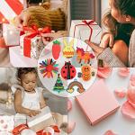 Worgree DIY Wooden Magnets, 36 pcs Wooden Art Craft Supplies Painting Kit for Kids Party Favors for Boys Girls Ages 4-8 8-12 Birthday Easter Crafts Gifts Toys Basket Goodie Bag Stuffers