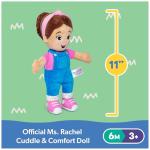 Ms. Rachel Official Cuddle & Comfort Doll, 11” Premium Plush Baby Toy, Toddler Toys for Girls & Boys for Ages 6 Months to 3+