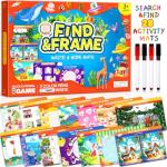 Search and Find Books for Kids 3-5, Reusable Preschool Learning Activities, Perfect Road Trip Essentials, Educational Toys, 28 PCS Busy Books for 3 4 5 6 Year Old Boys Girl Christmas Birthday Gifts