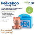 Learning Resources Peekaboo Learning Farm - 10 Pieces, Ages 18+ Months Toddler Learning Toys, Counting and Sorting Toys, Farm Animals Toys,Stocking Stuffers