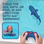 Terra by Battat – Remote Control Shark Toy for Bath & Pool Play – Electronic Great White Shark with Realistic Movement – Water Fun for Kids 6+ Years