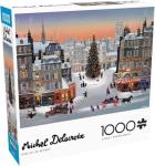 Buffalo Games - Michel Delacroix - Noël est de Retour - 1000 Piece Christmas Jigsaw Puzzle - Colorful Holiday Puzzles for Adults – Precision-Cut Pieces, Festive Artwork, Winter Fun