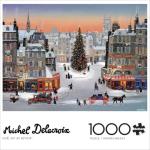 Buffalo Games - Michel Delacroix - Noël est de Retour - 1000 Piece Christmas Jigsaw Puzzle - Colorful Holiday Puzzles for Adults – Precision-Cut Pieces, Festive Artwork, Winter Fun