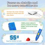 Qiaojoy Bilingual Interactive World Map for Kids Learning and Educational Toys, Talking Electronic Kids World Map i-Poster Geography Games Ages 3 to 12 Years Old, Custom Talking Birthday Gifts Card