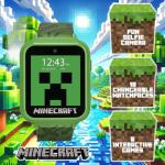 Minecraft Kids Smart Watch – Touchscreen Interactive Watch with 10 Customizable Clock Faces, Built-in Camera, Video Recorder, Alarm, Calculator, Games & Pedometer – Fits Wrists 5.5" to 8"