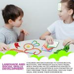 puzgic Stem Kids Toys for Creative Learning Building Educational Resources Kids Toy for Preschool and Kindergarten 3 4 5 6 Years Old Boys and Girls Brain Teaser Montessori Smart Sticks Toys